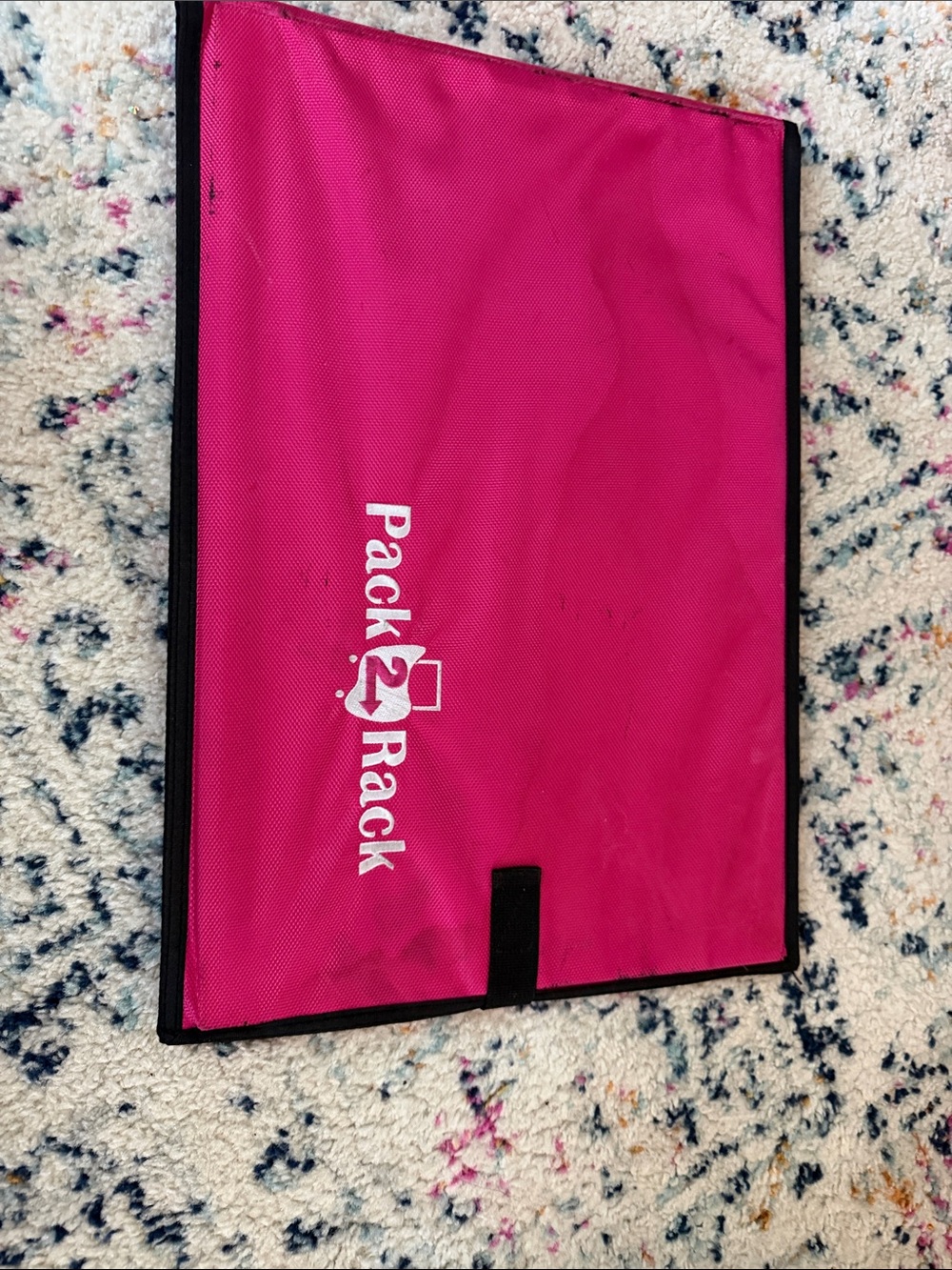 Pink Wall Mirror Storage Organizer